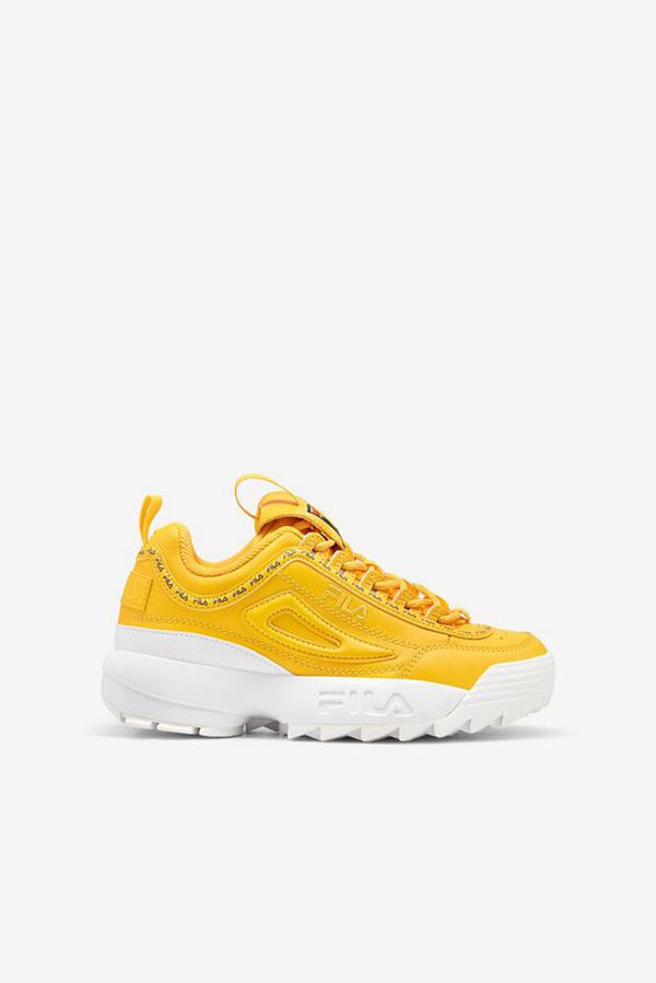 fila yellow disruptor ii premium repeat trainers