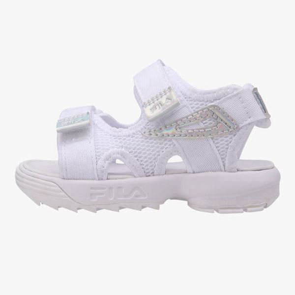 fila sandals white
